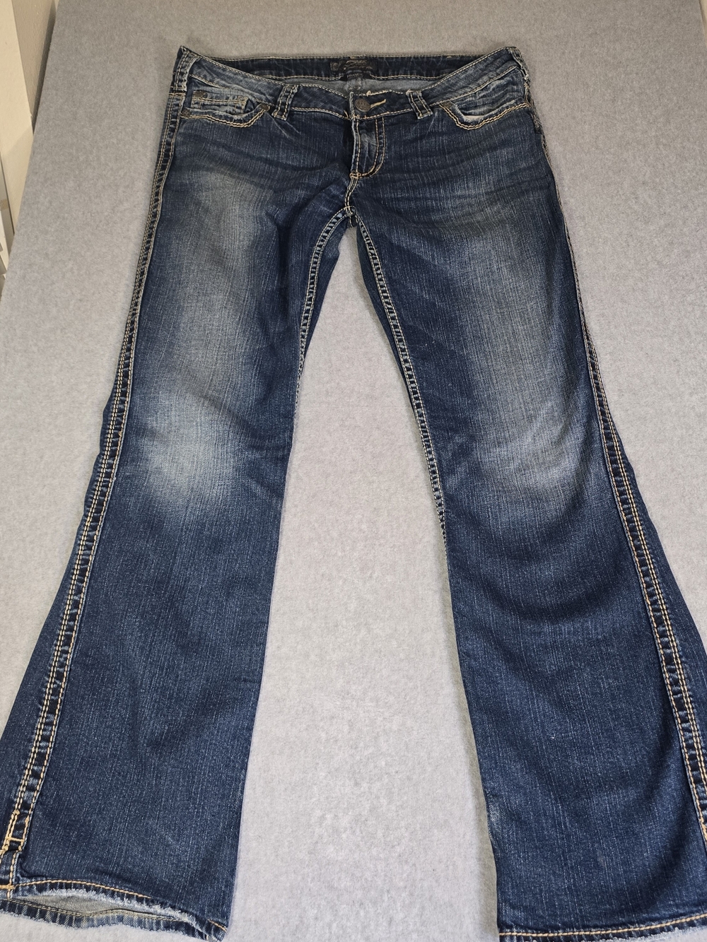 Silver Jeans Co Frances 18 Womens W34 L33 Low Rise Bootcut Y2K Western Jeans